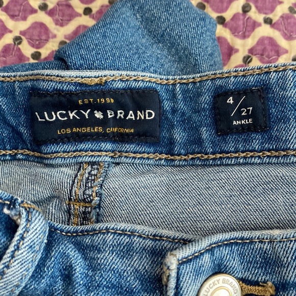 Lucky 🍀 Brand ankle jeans size 4/27 - Picture 6 of 7
